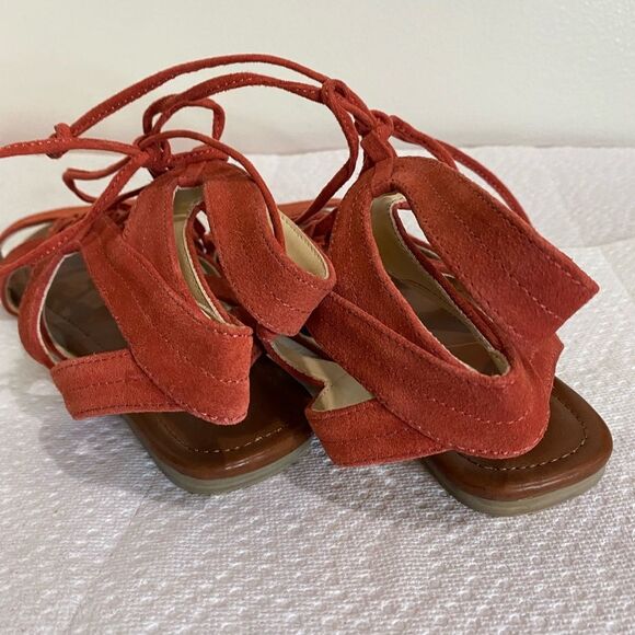NWOT Sole Society Beirut Gladiator Sandal in Paprika 9 - Picture 8 of 10